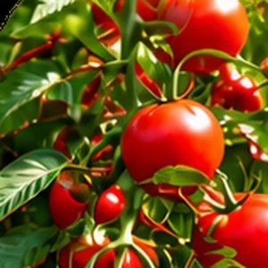 Plants de tomates en production.
